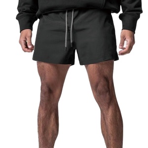 Conjunto de pantalones cortos informales para hombre con logotipo personalizado 2026, patrón sólido, estampado digital ecológico, teñido liso - Product Image 3