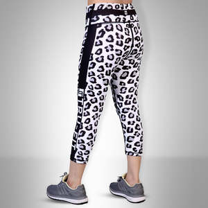 <b>Women</b> Casual <b>Capri</b> <b>Pants</b> Elastic Waist Full Length Plus Size Front Soft Breathable Summer Gym Wear Comfortable Slim Fit Style - Product Image 5