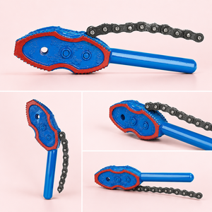 Clé à chaîne robuste pour tuyaux, clé à chaîne industrielle pour filtres à huile et raccords de tuyauterie, outil de réparation professionnel pour atelier de maintenance mécanique - Product Image 3