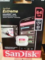 Carte mémoire SanDisk Extreme 64 Go originale 100 % compatible avec les téléphones, smartphones, lecteurs MP3, enregistreurs DVR, carte TF en plastique pour caméra