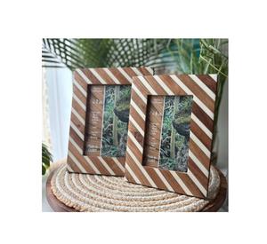 Marco de fotos de nuevo diseño con incrustaciones de resina y acabado brillante en resina, marco de fotos de MDF a un precio bajo y razonable. - Product Image 1