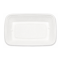 Barquette alimentaire rectangulaire en bagasse de 10 oz, jetable, compatible micro-ondes, biodégradable, écologique, compatible congélateur, pour fêtes