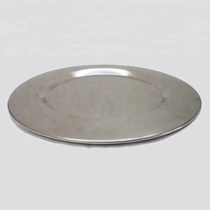 Assiette et plat ronds en acier inoxydable, design créatif, vaisselle artisanale, assiette de présentation, accessoires de cuisine - Product Image 4
