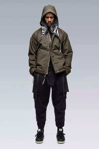 Custom Men's Waterproof Techwear <b>Jacket</b> Urban Tactical Windbreaker Cyberpunk Hooded Streetwear Functional Olive Green Parka Coat - Product Image 2