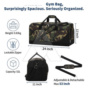 Heavy Duty Light Weight Gym <b>Bags</b> Waterproof Eco Friendly Gym <b>Bags</b> Online Sale Sublimated Gym <b>Bags</b> - Product Image 2