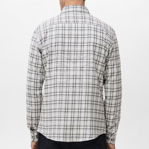 Camisa de franela para hombre de calidad premium, informal, con botones al frente, de algodón cepillado suave, con estampado a cuadros, corte regular, para uso diario. - Product Image 3