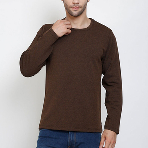 Men Long Sleeve T Shirt Premium Soft Cotton <b>Top</b> Men Long Sleeve T Shirt Featuring Flexible Fabric For <b>Layering</b> Travel - Product Image 1