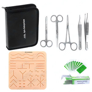 Medical Student Training <b>Suture</b> <b>Kit</b> Surgical Skin Pad & <b>Suture</b> Practice <b>Kit</b> for Surgical Skills Development Medic Instruments - Product Image 1