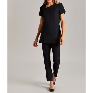 ชุดยูนิฟอร์มคลาสสิคสำหรับร้านสปาและร้านเสริมสวย ขายส่งแบบ OEM ชุดทำงานสำหรับช่างเสริมสวย ชุดยูนิฟอร์มสำหรับพนักงานหญิงในร้านทำผม ทำเล็บ และสปา - Product Image 4