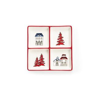 Piatto di Servizio in Ceramica Excelsa a 4 Scomparti, Design Innsbruck, Stoviglie per Feste - Product Image 1