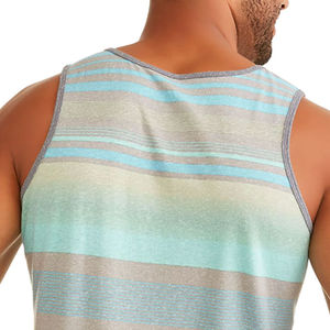 Men's Cotton Sleeveless Tank Top Solid Muscle Vest Undershirt with O-Neck Design Gym Clothing breathable tank top for men - Product Image 3