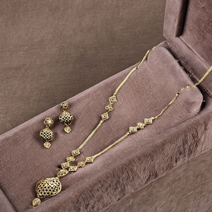 Joyería de Moda al por Mayor: Conjunto de Collares Largos Chapados en Oro de 14K, 18K, 24K, Joyería Tradicional, Joyería de Latón Rellena de Oro, Oro Joyería - Product Image 1