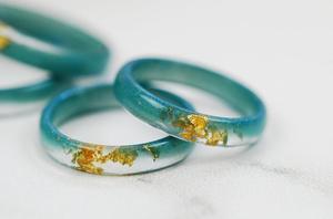 Handmade Christian Customized <b>Resin</b> Ring for Women Elegant <b>Epoxy</b> Statement Ring Unique Fashion Jewelry Gift Wholesale - Product Image 3
