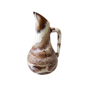 Modern Ivory Marble Look Resin Craft Water Pitcher Handmade Decorative <b>Jug</b> with Handle Stylish Kitchen Dining Tableware for Home - Product Image 4