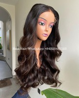 Cheveux bruts la perruque sans enchevêtrement cheveux humains bruts vietnamiens fabriqués à partir de 2 faisceaux de dentelle HD droite naturelle de couleur claire