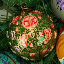 Ornement suspendu en papier mâché rond en forme d'aiguilles de pin vertes pour la décoration de l'arbre de Noël - Product Image 5