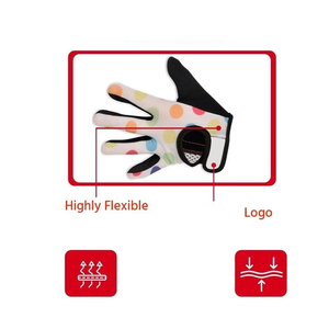 Guantes de ciclismo con dedos completos, diseño de lunares, malla transpirable, guantes deportivos de verano para exteriores - Product Image 6