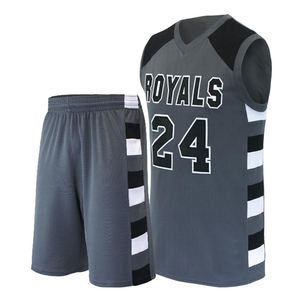 Tenue de sport personnalisée OEM à sublimation, séchage rapide, évacuation de l'humidité, respirante, grande taille, ensemble uniforme de basketball avec impression graphique personnalisée - Product Image 1