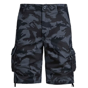 Men's Camouflage Cargo Shorts Mid Waist Button Fly Breathable Casual Bermuda Shorts with Pockets - Product Image 4