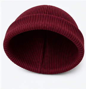 Colorful Knitted 100% Acrylic Beanie <b>Hats</b> Sublimation Printed Embroidery <b>Winter</b> Cuffed Caps <b>Men</b> Women Warm Ribbed Geometric - Product Image 2