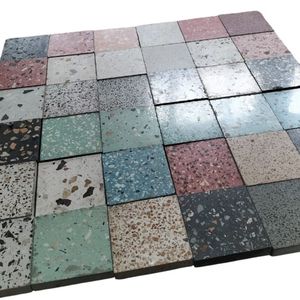 Azulejo de Terrazo de Porcelana Indonesia de Alta Calidad, 4mm de Grosor, Diseño Moderno Hecho a Mano para Proyectos de Villas y Hoteles, Exportación a Granel - Product Image 1