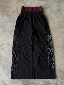 High Quality Custom Embroidered Design Letter Corduroy Men's Sweat <b>Pants</b> Elastic Formal Knitted Cotton Breathable Front Logo - Product Image 3