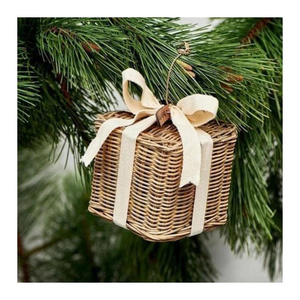Woven Rattan Christmas Hanging Bells Crafted for Festive Home Collections Seasonal Shops and International Buyers - Product Image 2