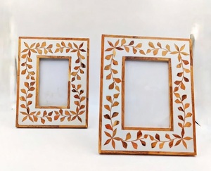 Arabic Style MDF Board Photo <b>Frame</b> With Resin & Wood Inlays Design Handmade Durable Office Home Decor Tabletop Photo <b>Frame</b> - Product Image 1