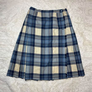 Jupe plissée kilt écossais bleu mat Stewart pour femme 100 % laine, longueur midi, best-seller - Product Image 1