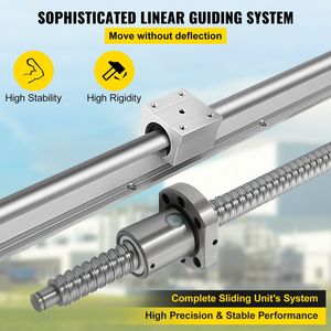 Kit CNC RM1605 con 2 Guide Lineari da 350mm, 650mm, 1050mm, Vite a Ricircolo di Sfere, Serraglio a Sfera e Serraglio 12, Albero Lineare, Asse Ottico - Product Image 4