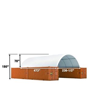 Container Shelter in Tessuto PVC 20FT X 40FT Ignifugo, Resistente all'Acqua, Protezione UV TMG ST2041CV (Precedentemente Container House) - Product Image 6