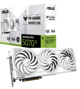 ข้อเสนอที่ดีที่สุดปี 2026 การ์ดจอเกมมิ่ง RTX5070 Ti สีขาว 16GB OC ใหม่เอี่ยม สามเฟส 50/60Hz - Product Image 1