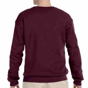 Best Quality <b>Thick</b> Cotton Blended Men's Plain Sweatshirt Men Blank Oversized <b>Fleece</b> Round Neck Sweatshirts - Product Image 2