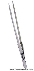 Gebogene Präzisionspinzetten aus Edelstahl, 10 mm, für die Uhrenreparatur, Elektronik, SIMAECO, selbstverriegelnd - Product Image 6