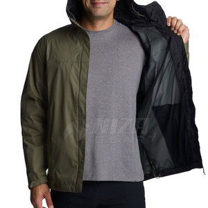 ผู้ผลิตมืออาชีพ รับผลิตเสื้อกันฝนฤดูหนาวสำหรับผู้ชายแบบสั่งทำพิเศษ เป็นมิตรกับสิ่งแวดล้อม ระบายอากาศได้ดี คอตั้ง พร้อมโลโก้ด้านหน้า ขายส่ง - Product Image 2