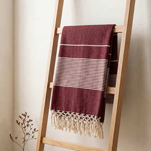 140x200 cm Oversized Striped Cotton <b>Throw</b> Blanket Heavy Woven <b>Couch</b> Drape Rustic Farmhouse Home Decor Bulk Export - Product Image 2