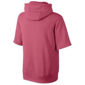 เสื้อฮู้ดผู้ชายแบบสวมใส่สบาย ทรงปกติ ผ้าถัก สีพื้น แขนสั้น สไตล์ลำลอง - Product Image 6