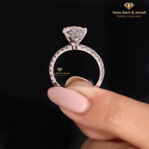 แหวนเพชรรูปหัวใจสวยงาม 14K ทองคำแท้ เพชร CVD ผลิตในห้องปฏิบัติการ 2.00 กะรัต รับรองโดย IGI สี E ความสะอาด VVS2 - Product Image 4