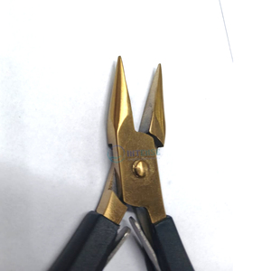 Juego de Pinzas para Joyería de 4 Piezas con Pinzas con Punta Rectificada, Herramientas Ergonómicas de Acero Inoxidable para Soldadura Permanente de Joyería y Cadenas - Product Image 6