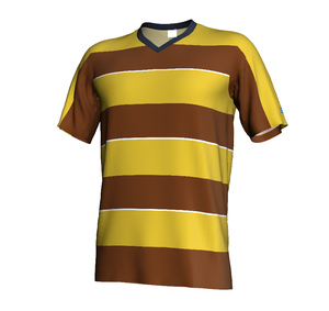 Maillots de football unisexes personnalisés pour clubs d'entraînement, séchage rapide, impression par transfert thermique, 100 % polyester, col en V, manches courtes - Product Image 4