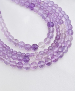 Amethyst <b>Checker</b> Cut Shaded Ball Beads 4mm to 6mm Natural Amethyst Shaded Faceted Ball Beads For Fine Jewelry Making <b>Top</b> Quality - Product Image 5