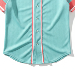 Maillot de baseball personnalisé en gros avec logo, vêtements de sport pour hommes, chemise à rayures boutonnée, uniforme d'équipe respirant pour l'entraînement - Product Image 4