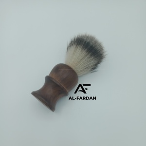 Brocha de Afeitar de Nylon Super Badger AL-FARDAN con Logotipo Personalizado para Hombre, con Mango de Madera Natural - Product Image 6