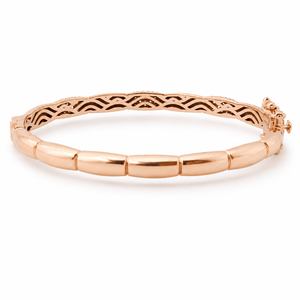 18K Rose Gold Diamond Kids <b>Bangle</b> <b>Bracelet</b> High Polish Geometric Classic Fine Jewelry for Girls Daily Wear Party Gift Occasion - Product Image 3