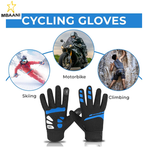 Gants de cyclisme pour hommes et femmes, à doigts entiers, antidérapants, compatibles avec les écrans tactiles, respirants, pour VTT, escalade à vélo - Product Image 3