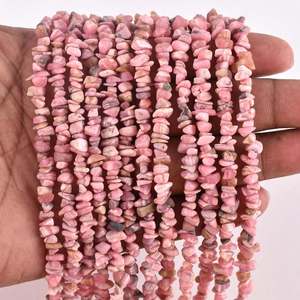 Pierres de rhodochrosite naturelle lisses non taillées, finition artisanale, pierres précieuses rose vif, forme unique, perles en vrac, bijoux Lakshya - Product Image 1