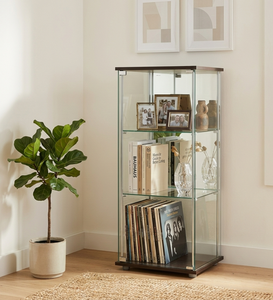 Vitrine moderne TMG-G02, boîte de présentation artisanale, qualité supérieure, verre trempé, meuble de salon - Product Image 1