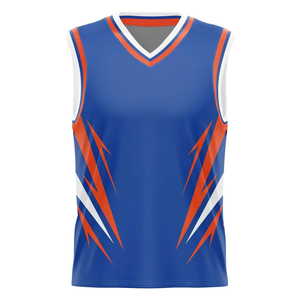 Camiseta de Baloncesto Sublimada Personalizada, Transpirable, de Secado Rápido, Poliéster Ligero, Ropa Deportiva con Nombre y Números del Equipo - Product Image 1