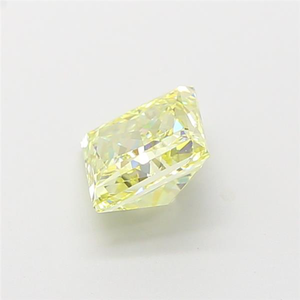 Diamant de laboratoire jaune vif fantaisie en gros, taille princesse, 4,00 carats, certifié, diamant non monté pour la création de bijoux sur mesure - Product Image 3