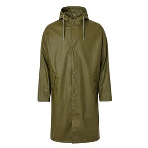 Factory Supply <b>Long</b> Reflective Raincoat Waterproof With Coating <b>Lightweight</b> Rainwear <b>coat</b> Jackets - Product Image 1